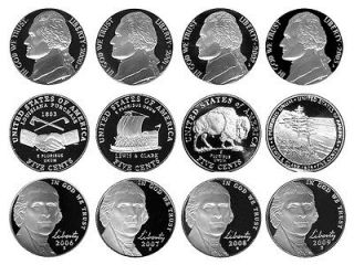   of 00s Jefferson Nickel Proofs   2000   2009 *12 Nice Proof Coins