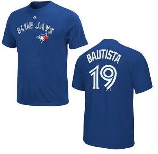   Blue Jays Jose Bautista Royal Blue Name and Number Jersey T Shirt Tee