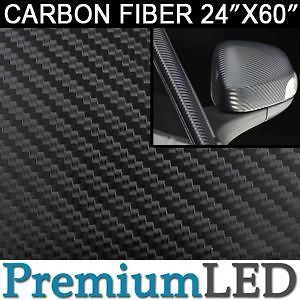 NEW Black 3D Carbon Fiber Vinyl Roll Kit Decal Volvo BMW Benz 24 X 60 