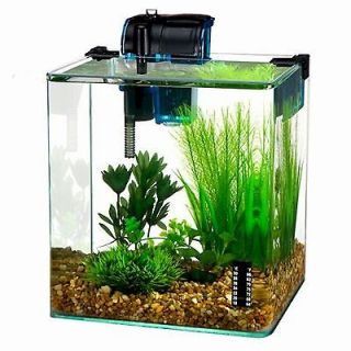 Vertex Desktop Fish Aquarium Kit w/ Filter & Thermometer   2.7 Gallon