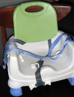 Kitchen Booster seat White &Green with all straps, Portable,Dishwasher 