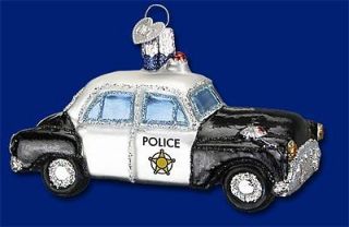 police car 46044 old world christmas glass ornament time left
