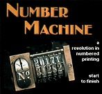 Number Machine   Print Shop Numbering Software    Version
