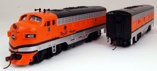 Bachmann HO Scale Train Diesel Locomotives F7 A & B Analog Royal Gorge