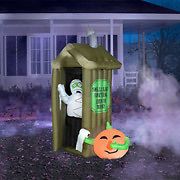 AIRBLOWN INFLATABLE ANIMATED HALLOWEEN MUMMY COMING OUT OF 
