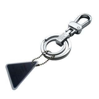2x OMUDA Belt Clip Keychain Key Chain Double Ring New / 3618