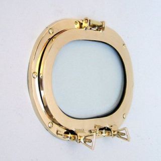 12 x 9 nautical brass oval porthole with glass one