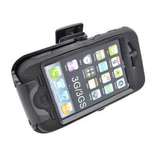 Newly listed For Apple iPhone 3G/3GS Armor Case Black/Black + Holster 