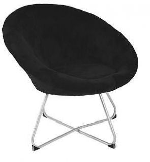 C22 Black Orb Saucer Chair Comfortable Lounge Fun Unique Furniture
