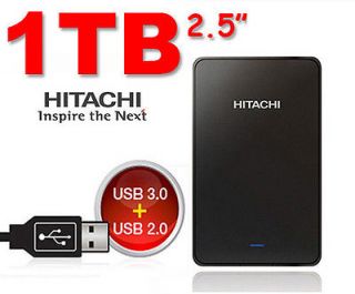 New 1TB 2.5 USB3.0 & USB2.0 HITACHI Touro External Hard Drive Disk 