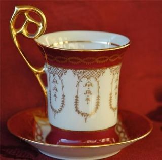 porcelaine limoges france demitasse cup and saucer time
