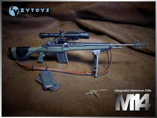2012 ZY Toys M14 Rifle Green for 1/6 Scale 12 Action Figures ZY 