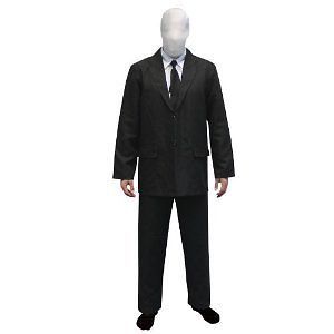 MORPHSUIT  Slenderman Suit With Removable Mask  ADULT SMALL