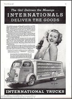 1938 INTERNATIONAL HARVESTER Cab Over Model D 300 Coca Cola Delivery 