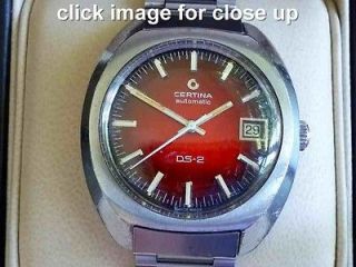 Mens Antique Watch Certina DS2 Vintage Wristwatch
