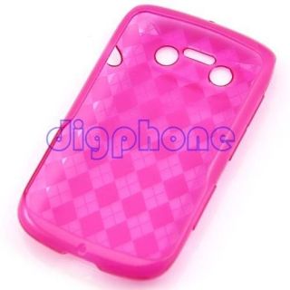 Hot Pink Pattern TPU Silicone Case For BlackBerry Bold 9790 Bellagio 