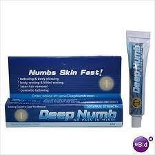 5X 10g Tube DEEP Numb Cream Tattoo Body Piercings Waxing Laser USA 
