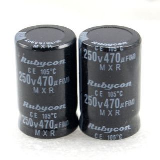 10pcs rubycon 250v 470uf elec capacitor 22x35mm 3219 from china