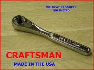 CRAFTSMAN 1/4 DRIVE Quick Release Ratchet Brand New MADE IN USA 