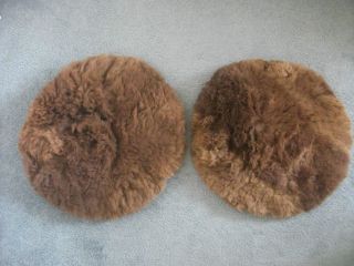 Soft Baby Alpaca Pillow Case Cover Pair Made In Peru Brown 18 Round 