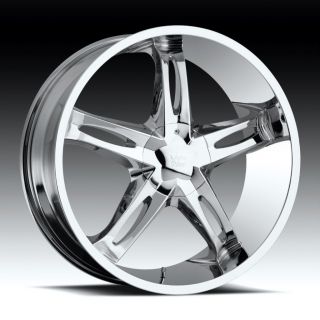 24 inch vision hollywood 5 chrome wheels rims 6x135 32  