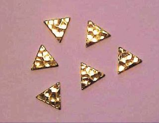 hammered triangles for model horse costumes gold plated time left
