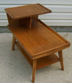 Vintage Mersman Step End Table 7401 Retro Modern Mid Century 1950s 