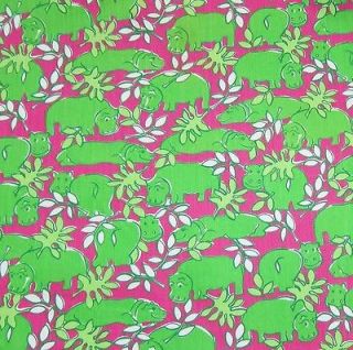 lilly pulitzer fabric hibiscus pink beach bum 1 yard from