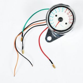 Motorcycle Inductance Analog Tach Tachometer 13000RPM [P10 6]