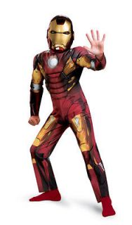 Avengers Iron Man Child Muscle Costume Medium (7 8)   Ships Worldwide