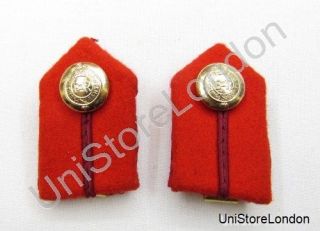 Gorget Collar Staff Gorget Patches Red Maroon Russia Braid L2 R864