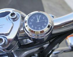 MOTORCYCLE HANDLEBAR CLOCK  WATERPROOF   BLACK DIAL   SEIKO