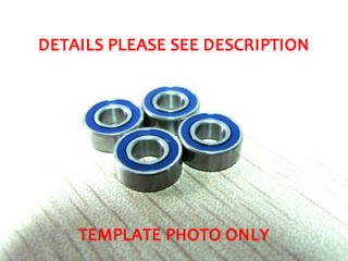4x7 x2.5mm Blue Rubber Seals Ball Bearings ABEC 3
