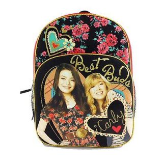 iCarly 16 Inch Large School Backpack with Side Pockets and Hang Loop