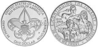 Dollar, 2010, Boy Scouts of America, 100th Anniversary