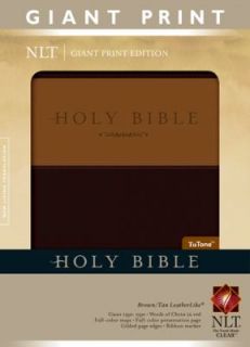 Holy Bible, Giant Print NLT, Tutone 2010, Imitation Hardcover, Large 
