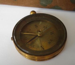 wwi imperial german military bronze compass from bulgaria time left