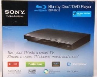 new sony blu ray dvd disc smart player bdp bx18