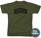 NEW US Army Ranger Lead The Way Military Vintage Style slim fit T 