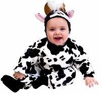 Kids Childs Toddler Cow Halloween Holiday Costume Party (Size 24M)