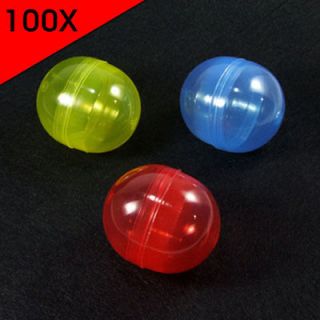 100X 2 Mixed Round Empty Capsules Vending machine Bulk Toys
