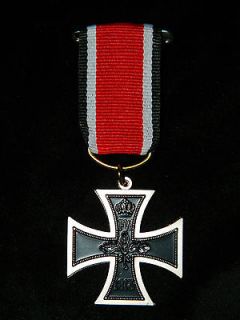 rare 1813 german iron black cross replica war medal from