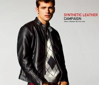 Coolest UNIQLO Black Slim Fit Neo Leather Biker Jacket L topman GET 