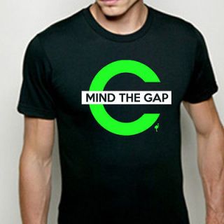 MIND THE GAP keep calm and the chive on green kcco MENS BLACK MEDIUM 