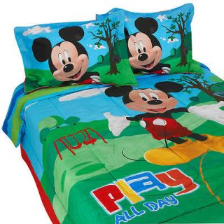 Mickey Mouse Clubhouse FULL/Double Comforter Sheets Shams Bedskirt 9 