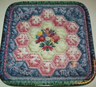 1997 MARY ANN LASHER QUILT PLATE FOREVER MY DAUGHTER1st issue LTD