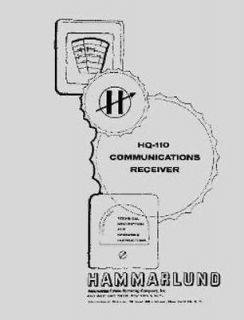 hammarlund hq 110 issue 2 late manual r²  11 95  