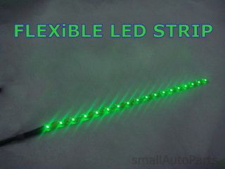 12 GREEN LED STRIP Flexible* 18 SMD Light bulb water proof 12V for 