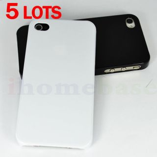 Wholesale 5 Lots (10pcs) Ultra Thin Black + White Hard Case For iPhone 
