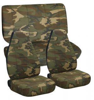 Jeep wrangler TJ army camo #31 front+rear car seat covers,cotton 